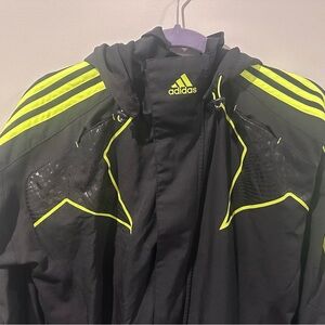 Adidas Champions League Black Jacket with Neon Accents